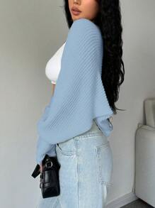 Lunelith SHEIN Lunessa Vielseitiger Lässig einfarbiger kurzer Bolero