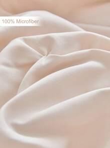 2/3pcs Beige Pleated Microfiber Duvet Cover Set, Minimalist Luxury Modern Polyester Pillow Sham Bedding Set, Suitable For All Seasons Queen (1 Duvet Cover + 1/2 Pillow Shams) - Khaki - View 8