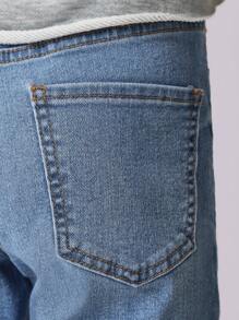SUMWON Tween Girls Relaxed Skinny Fit Jean - Medium Wash - View 6