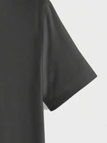 AKNOTIC 男士夏季3入組純色針織休閒短袖T恤，圓領款式 - 藍色 - 查看 6