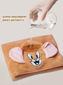 TOM & JERRY X SHEIN 嬰兒卡通珊瑚絨浴巾