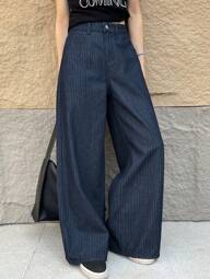 DAZY Women's Casual Loose Fit Palazzo Jeans For Everyday Wear
