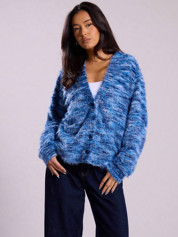 MUSERA Oversized Textured Cardigan Spring Casual Y2k 90's Airport Holiday Summer Fall Back To School Autumn Winter Everyday
