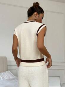 SHEIN Unity Funny Cherry Print Casual Vest, Minimalist Fashion, Versatile & Everyday Wear - Multicolor - View 2