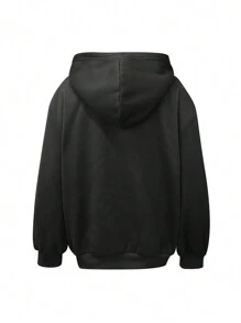 Relaxed Half-Zip Sweatshirt, Minimalist Fashion Casual Everyday Wear Pullover Fall Sweatshirt