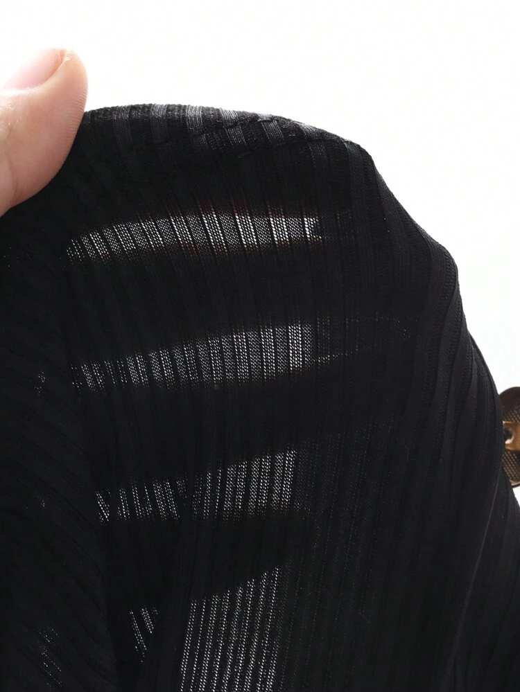 Casual Decorative Button Slim Fit Short Sleeve Women T-Shirt