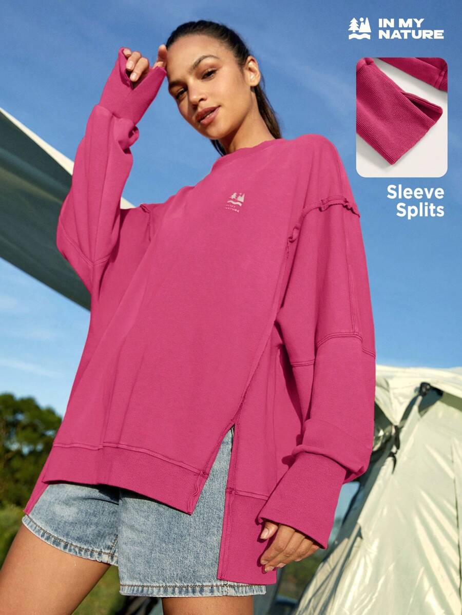 In My Nature 女士休闲简约户外日常运动衫徒步旅行女装
