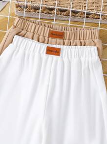 2 件套 青少年男孩休闲补丁长裤