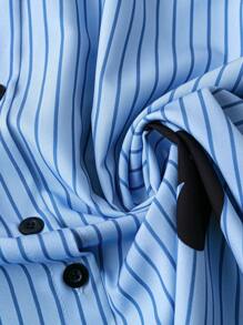 SHEIN LUNE Blusa casual y de moda con estampado para mujer, minimalista y elegante para el uso diario