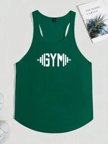 GymBeat Men's Sleeveless Green Gym Tank Top For Casual Wear, Workout, And Fitness, Holiday - Dark Green - View 4