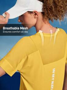 In My Nature 女士户外T恤和背心，简约时尚，休闲日常运动衬衫