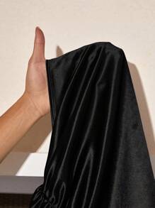 Slaydiva 优雅扭纹长袖迷你派对连衣裙 - Z，冬季