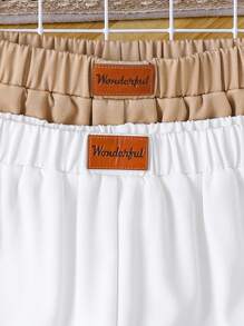 2 件套 青少年男孩休闲补丁长裤