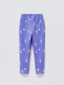 THE HAPPY LOOK Set de 3 Mallas ajustadas de cintura elástica con estampado para niñas jóvenes - Multicolor - Ver 2