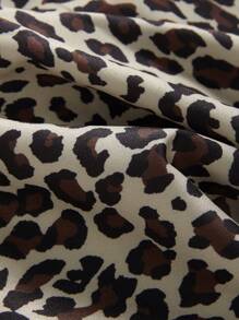 Manfinity Homme Chemise à manches courtes décontractée pour homme imprimée léopard