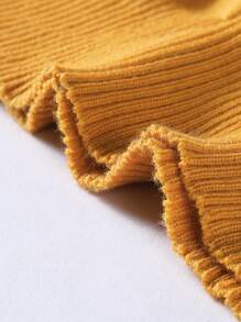 Manfinity Homme Men's Casual Colorblock Striped Short Sleeve Knit Top - Yellow - View 6
