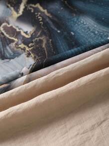 Mulvari Plus Size Autumn Casual Marble Printed Shirt & Solid Color Pants 2 Pieces Set 2 Pieces Set - Multicolor - View 9