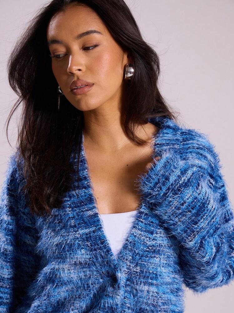 MUSERA Oversized Textured Cardigan Spring Casual Y2k 90's Stripe