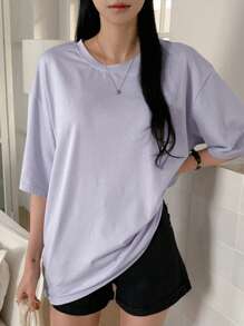 DAZY Summer New Music Festival Letter Print Loose Casual Women T-Shirt Oversized T-Shirt