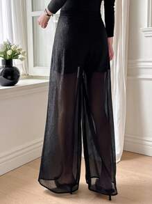 DAZY Women Patchwork Design A-Line Skirt