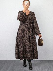 Vestido Médio Tubinho Brilhante em Plus Size, Primavera/Outono - Multicolorido - Visão 6