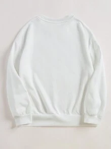 INAWLY Nuevo suéter informal con capucha de mujer con bordado floral de cruz/Ropa con temática religiosa/Sudadera cristiana/Corte holgado para primavera Pascua