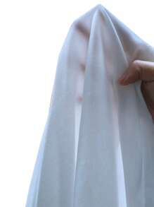 Manfinity Homme Men Antler Print Contrast Trim Quarter Button Vacation Casual Polo Shirt, Fall, Long Sleeve Top - White - View 7