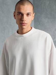 SUMWON Camiseta tipo boxy holgada y ligera de estilo atlético y de alta moda, con mangas hasta el codo, ideal para el verano y la primavera