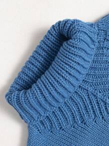 Jersey de manga larga con hombros caídos y tejido de punto con efecto de cable, estilo vintage para mujer, para otoño/invierno