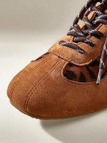 CUCCOO EASI 女士棕色绒面革休闲运动鞋女鞋运动鞋春季鞋复活节运动鞋