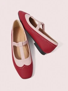 CUCCOO DOLLMOD Black Round Toe Rhinestone Net Tulle Bow Mary Jane Flat Shoes For Women Spring Shoes Spring Break Easter - Multicolor - View 9