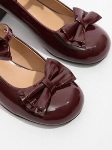Dola Lovely Vrouwen glanzende strik decor mode hoge hak pumps