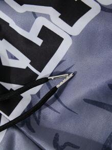 ROMWE MEN Street Life 男式布鲁克林格子松紧腰短裤