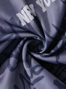 ROMWE MEN Street Life 男式布鲁克林格子松紧腰短裤