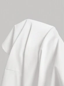 SHEIN MOD Große Größen Retro süße Schleife Dekor asymmetrischer Saum Bluse