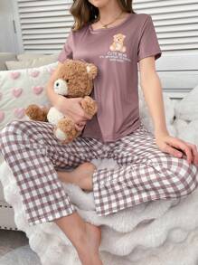 女士睡衣套装 - 彩色 - 查看 3