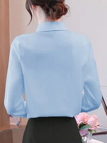 EMERY ROSE Camiseta de mujer elegante y versátil para uso diario con cuello asimétrico