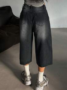 DAZY Women's Loose Casual Retro Denim Shorts, New Summer Style