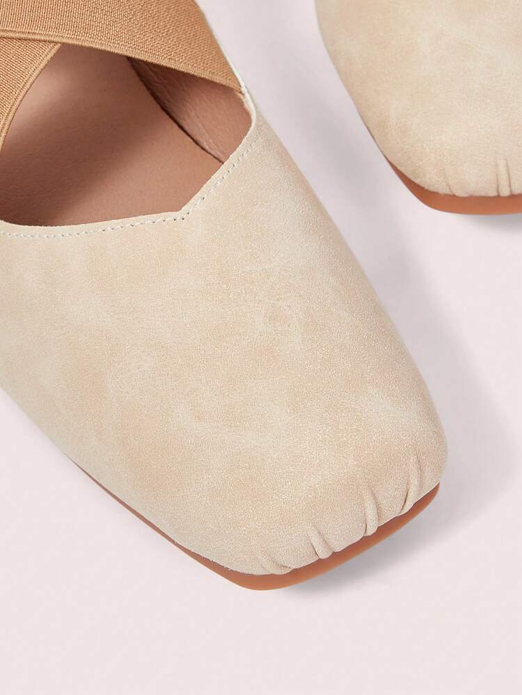 CUCCOO DOLLMOD Women's Square Toe Criss-Cross Strap Fashion High Heel Pumps