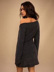 Forever 21 Robe mini taille haute de couleur unie décontractée pour femme