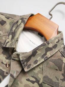 Manfinity Homme Men Casual Denim Shirt, Minimalist & Fashionable For Everyday Wear, Fall - Multicolor - View 8