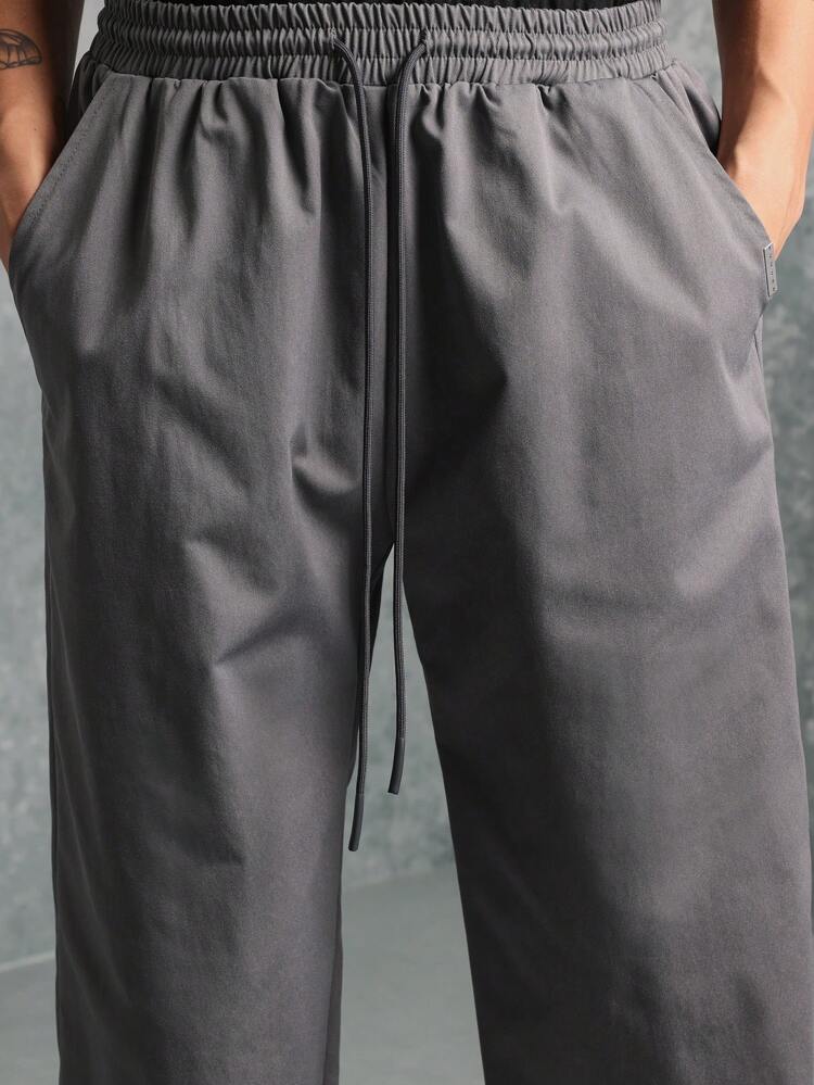 Crop Fit Long Sleeve Shirt And Straight Fit Pants 2 Piece Set