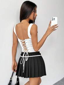 Chiquease Women's Elegant Bowknot Back Camisole Top