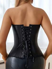 Myrelith Simple Solid Color Front Button Crop Top, Fashion Minimalist