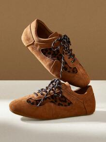 CUCCOO EASI 女士棕色绒面革休闲运动鞋女鞋运动鞋春季鞋复活节运动鞋