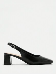 CUCCOO BIZCHIC Women's Fashion Party Elegant Solid Color High Heels Spring Break Easter - Black - View 6