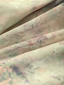 DAZY Vestido Midi Floral Miúdo Feminino, Primavera/Outono, Vestido de Manga Longa para o Dia dos Namorados - Multicolorido - Visão 7