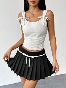 Chiquease Women's Elegant Bowknot Back Camisole Top
