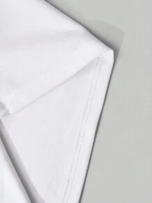Manfinity EMRG Printed Short Sleeve Casual & Fashionable Daily Men T-Shirt - White - View 5