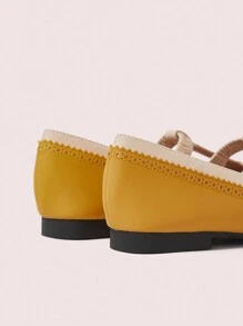 CUCCOO DOLLMOD Black Round Toe Rhinestoned Tulle Bowknot Mary Jane Flat Ballet Shoes For Women
